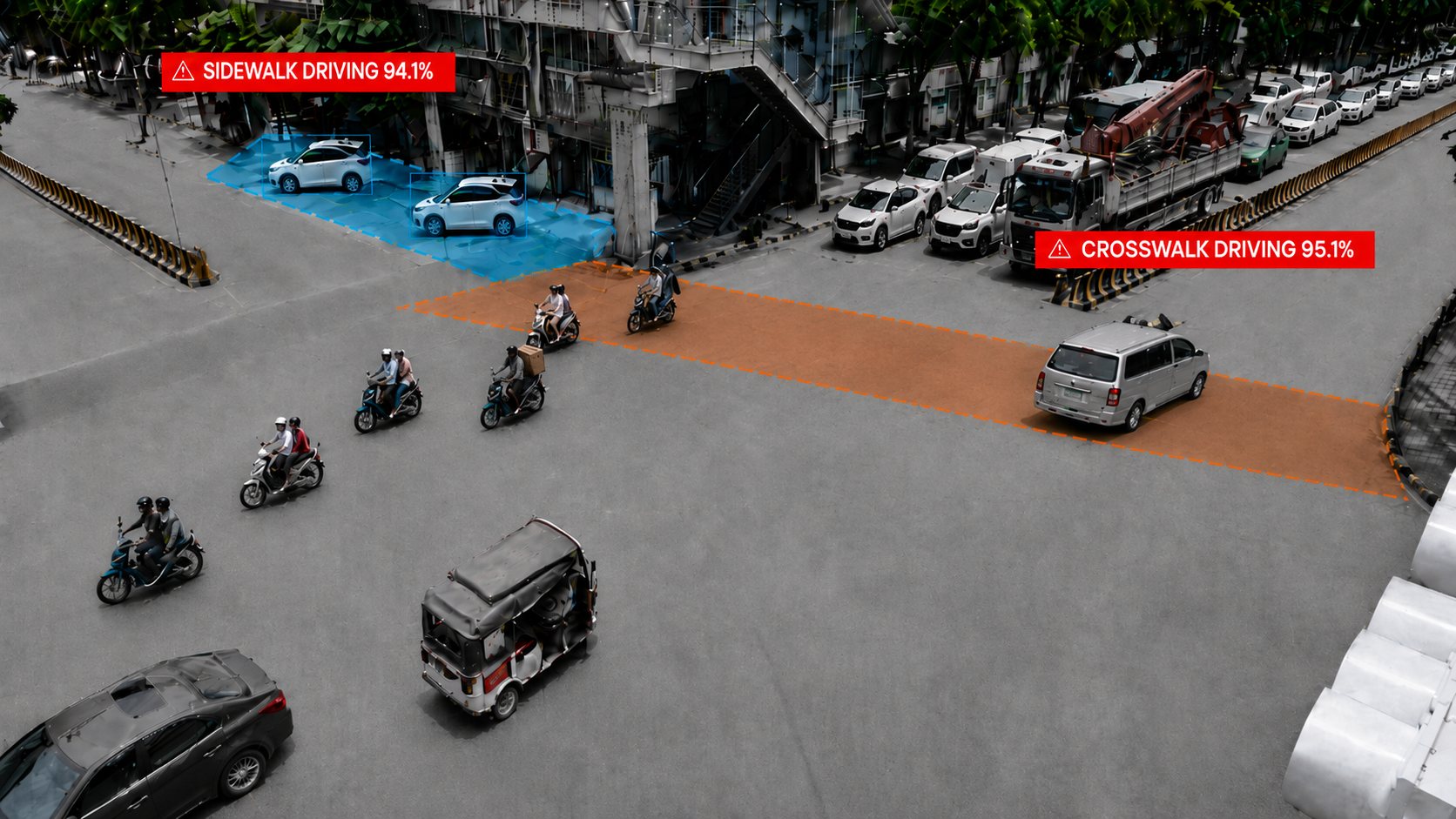 Sidewalk-Crosswalk Overlap